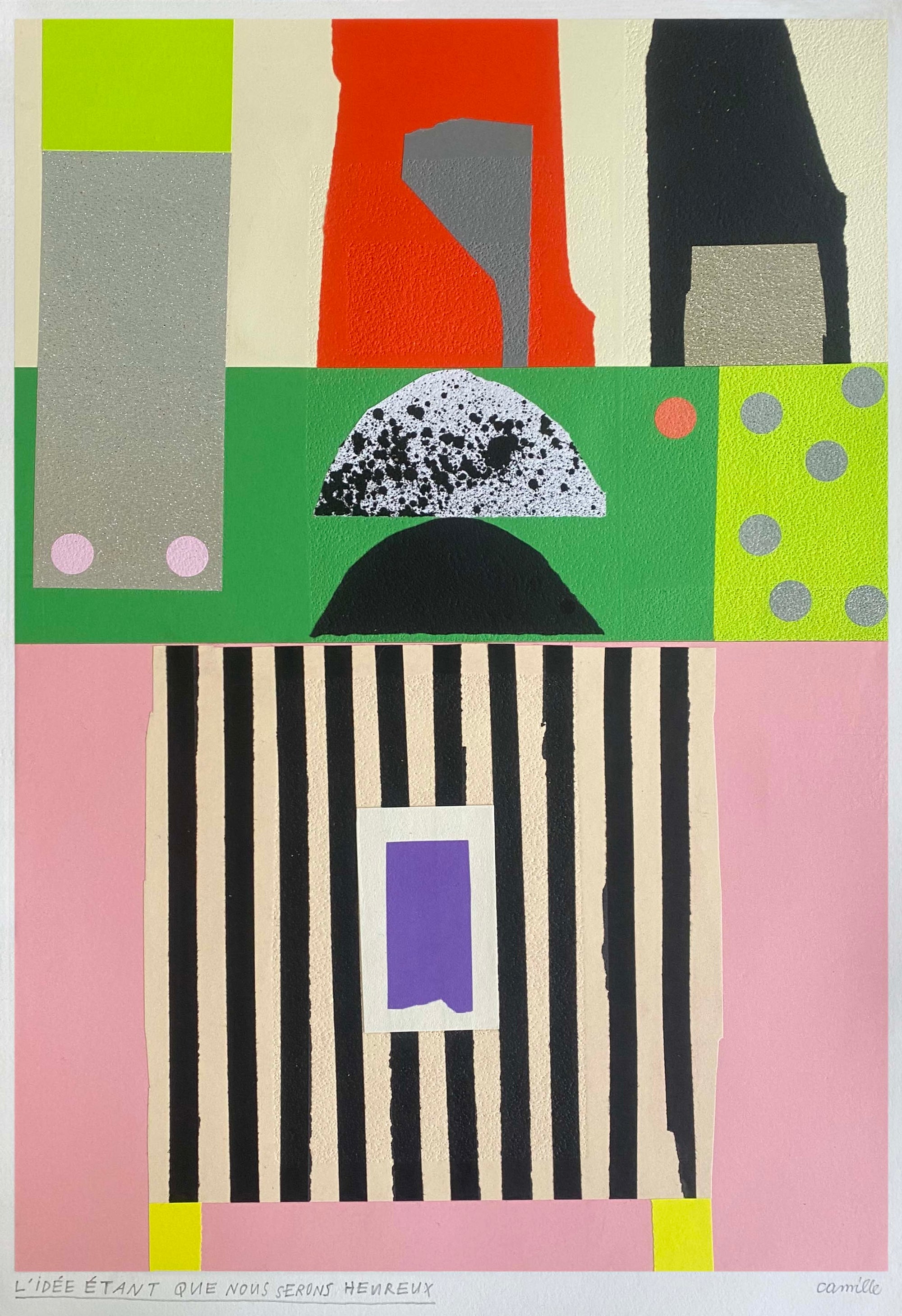 L’idée étant que nous serons heureux